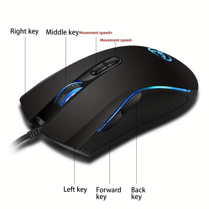 Wired Optical Gaming Mouse with Backlight